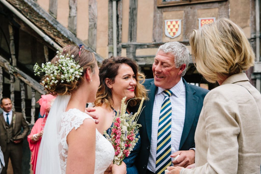 Guests chatting, Lord Leycester Hospital